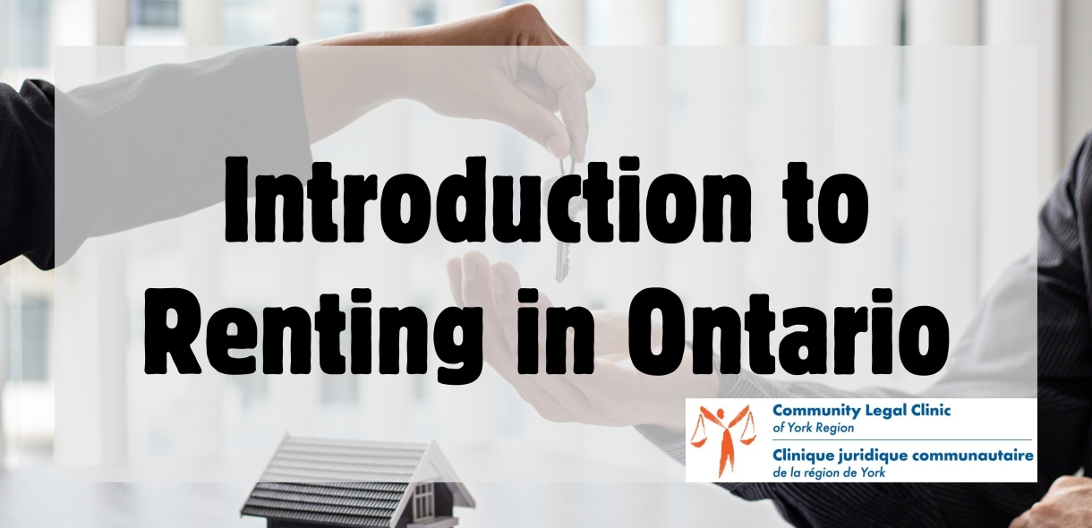 Introduction to Renting in Ontario