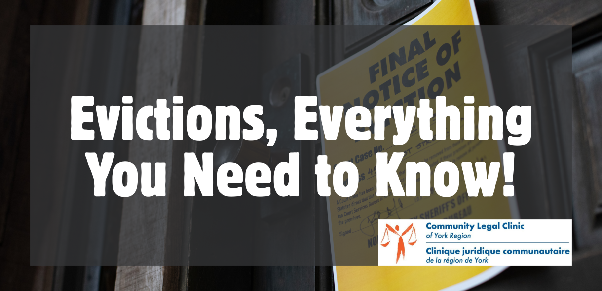 Evictions, Everything You Need to Know!