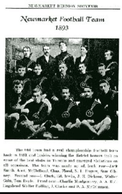 Newmarket Football Team, 1893
